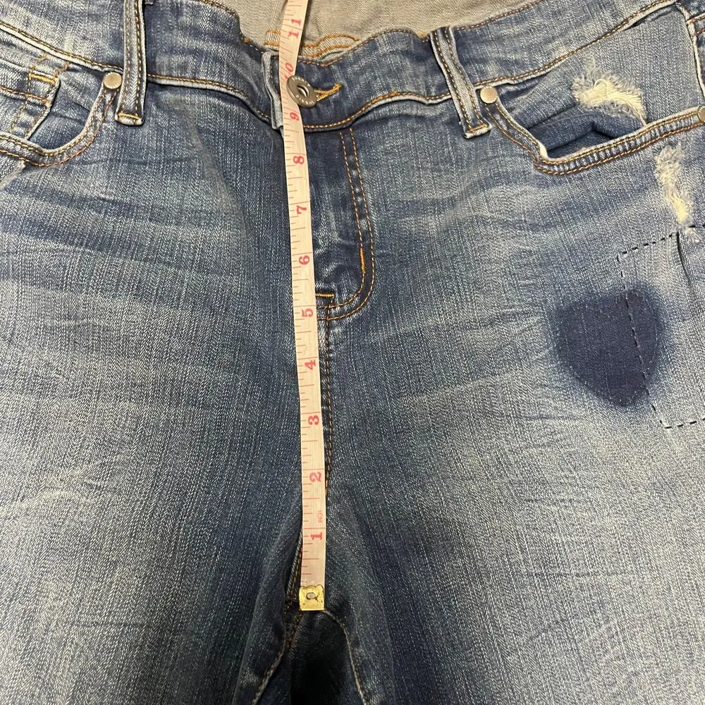 Torrid Crop Classic Skinny Jeans Vintage Stretch Medium Wash Low Rise Size 18XLT - Image 12