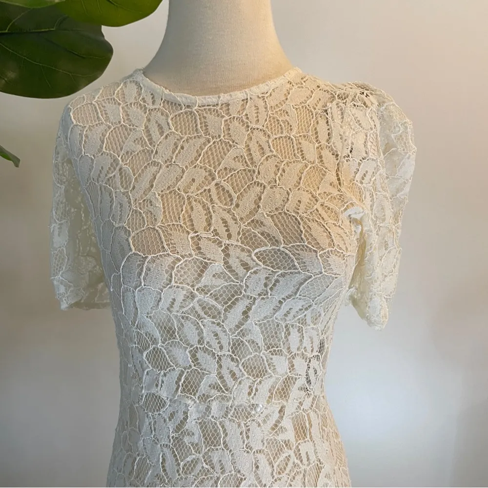 Zara | White Lace Maxi Cover Up - Image 4