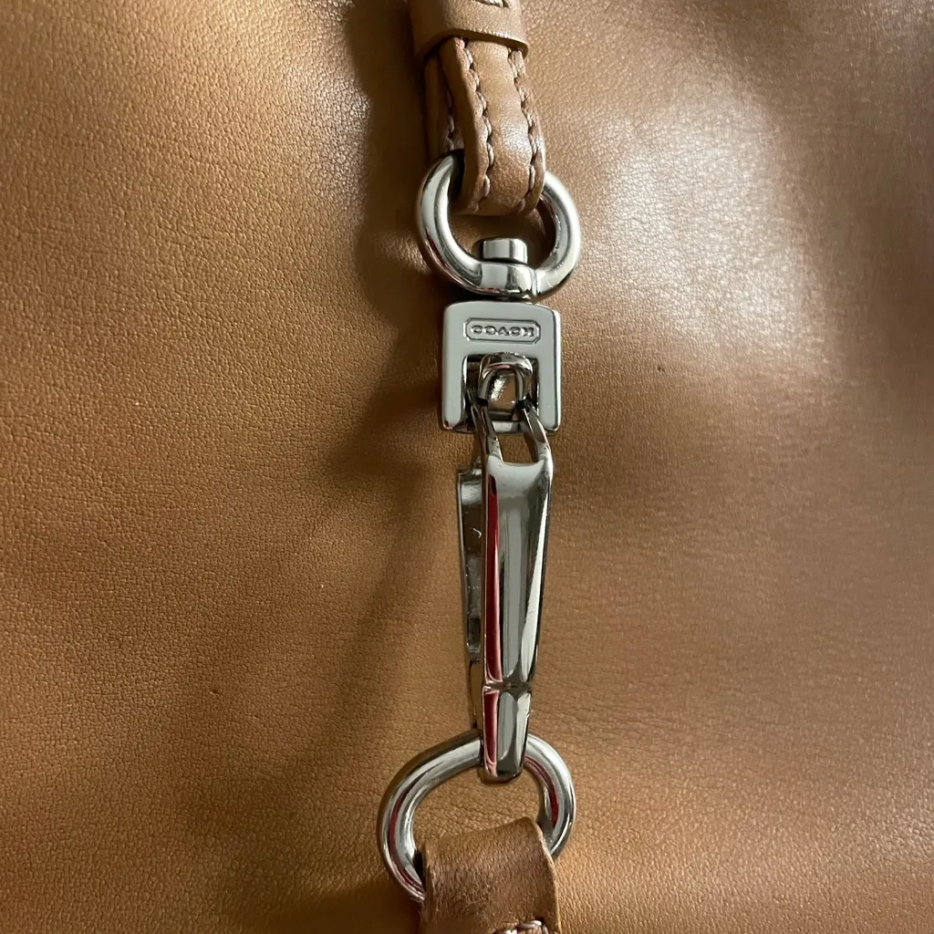 Coach Hamilton Tan Leather Shoulder Bag - Image 4