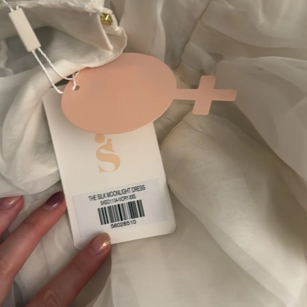 NWT SELKIE The Silk Gauze Ivory Moonlight Dress Size XXS - Image 7