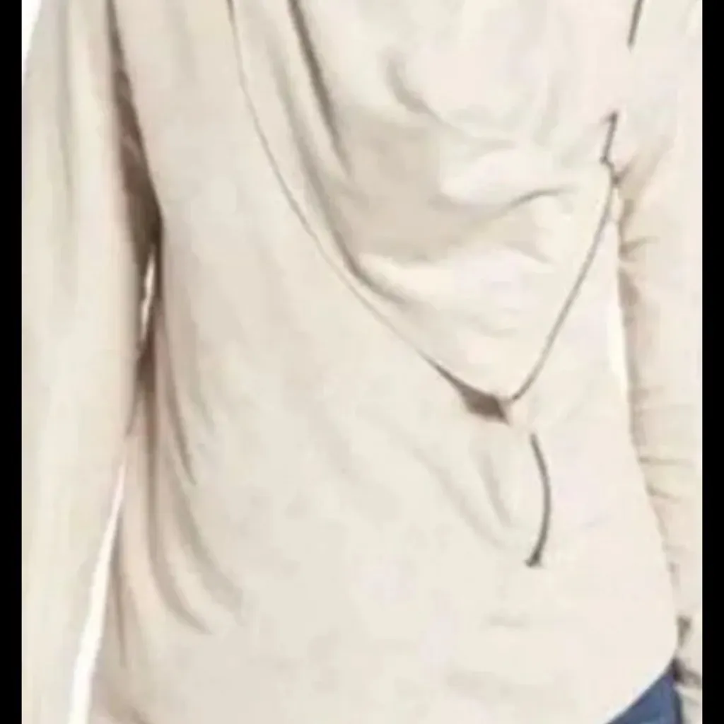 BLANK NYC  Cream Suede Drape Jacket - Image 5