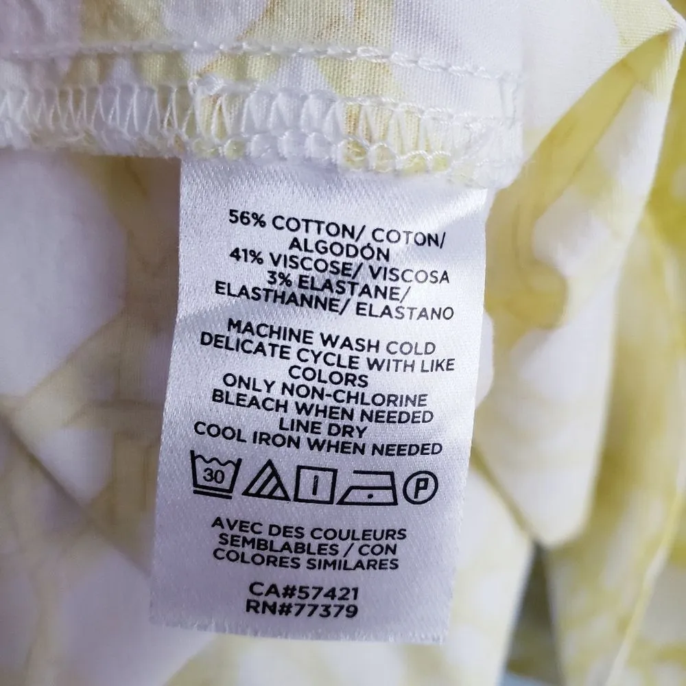 Ann Taylor Lemon Twist Rattan Bow Tie Back Blouse - Image 5