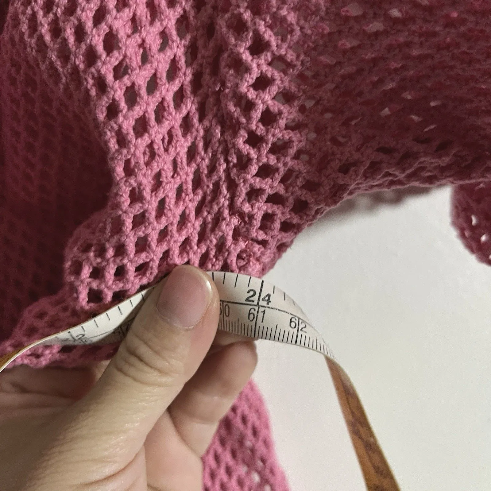 Barbie x forever 21 Pink Net Shirt Top Swim Cover Up Sporty Barbiecore XL 80’s - Image 8