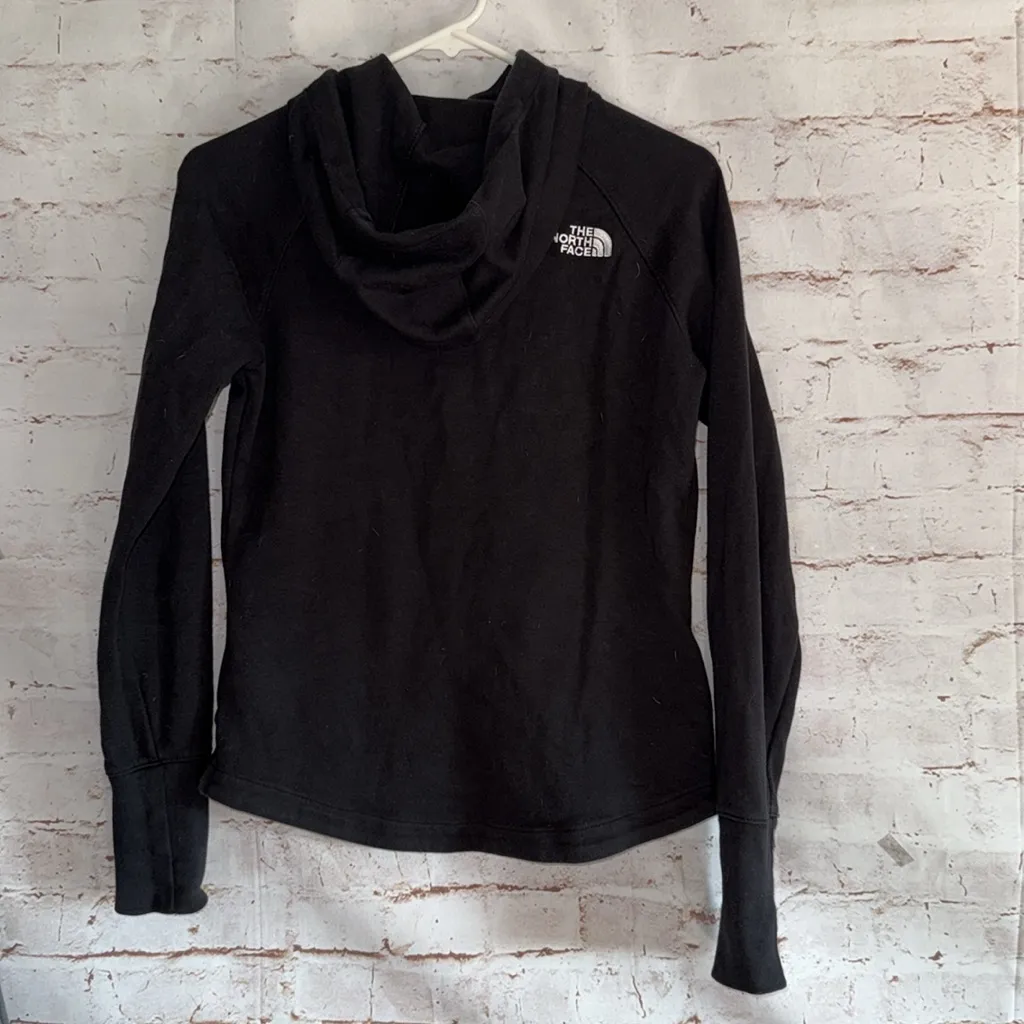 The North Face Black Full-Zip Hoodie Eco Ridge Full Zip Hoody Jacket women small - Image 4