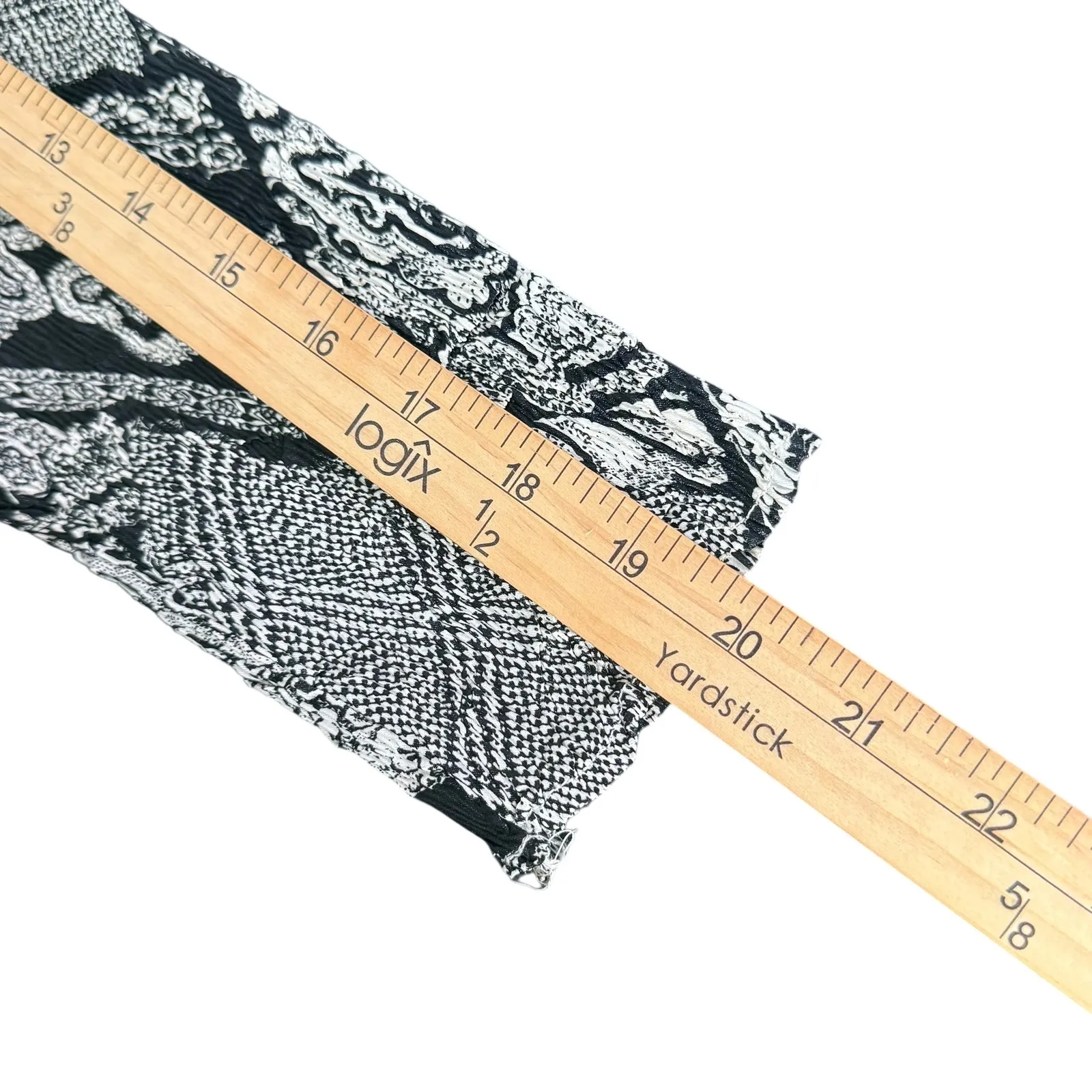 Alberto Makali Crinkle Sequin Top Black‎ White Women Size S Button Up Artsy - Image 10