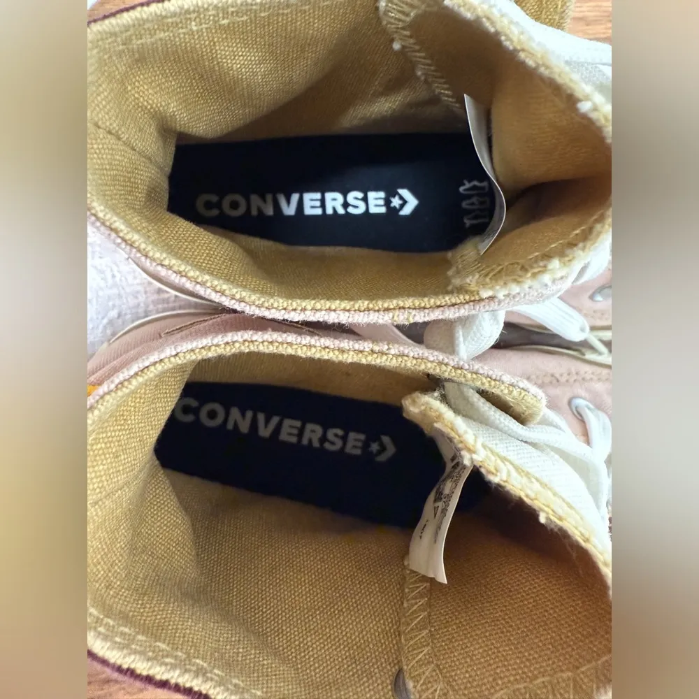 Converse Women Chuck Taylor All Star Split Colored Pink/Burgundy Hightop Sneaker - Image 6