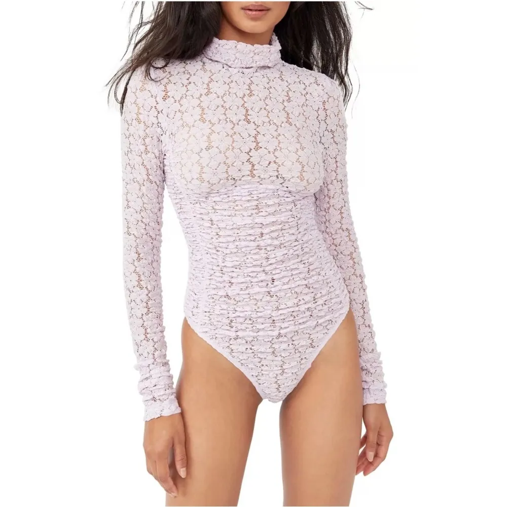 Intimately Free People Lavender Day N Night Lace Bodysuit, Size L EXCELLENT - Image 9