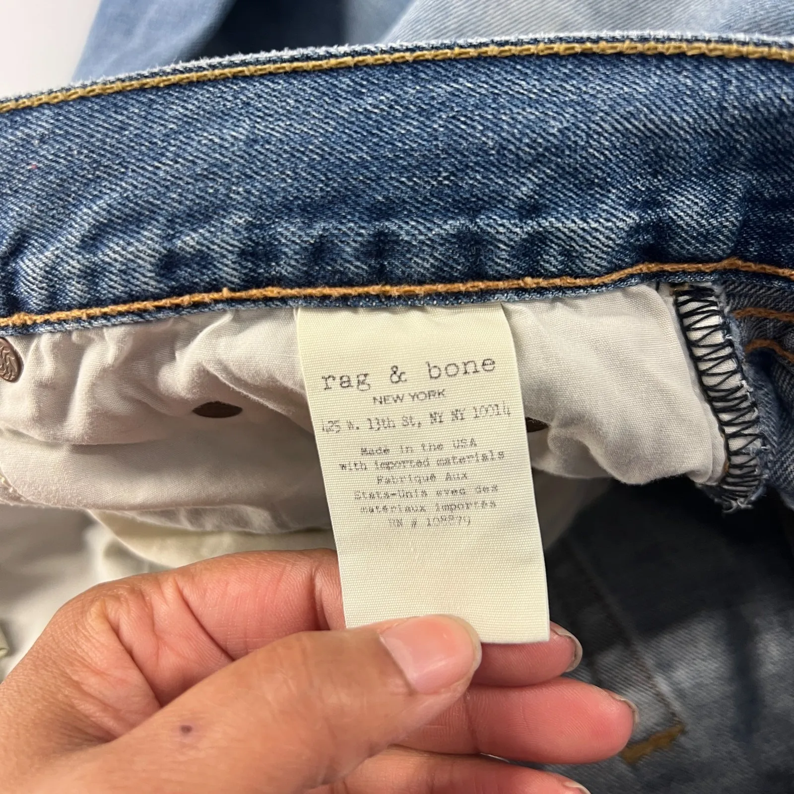 Rag & Bone Vintage Crop Flare Jeans Womens 29 Carlsbad Blue Denim Medium Wash - Image 15