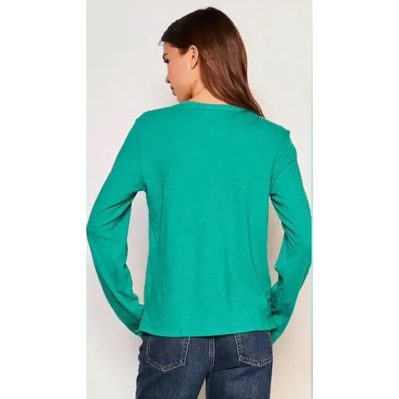 NWT Sundry Long Sleeve Crew 100% Supima Cotton T-Shirt Size Small - Image 2