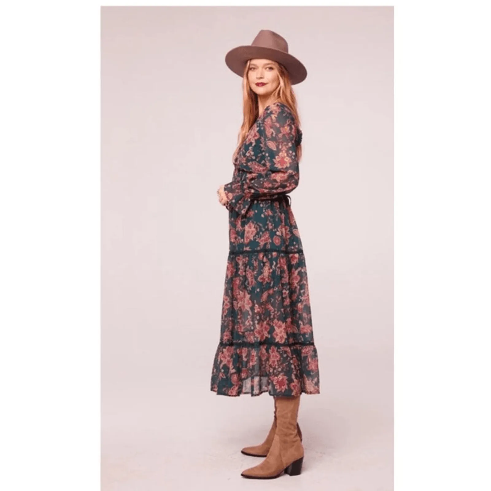 Band of Gypsies We The Free Wrap Dress Size Medium - Image 3