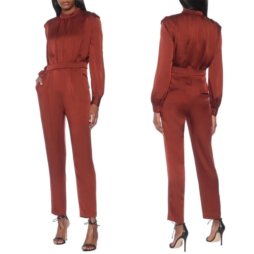 Veronica Beard Kavia Jumpsuit in Clay Size 6 - Image 2