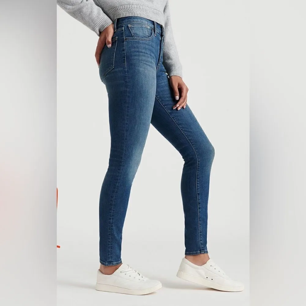 Lucky Brand High Rise Skinny Bridgette button fly denim sz 2/26 - Image 5