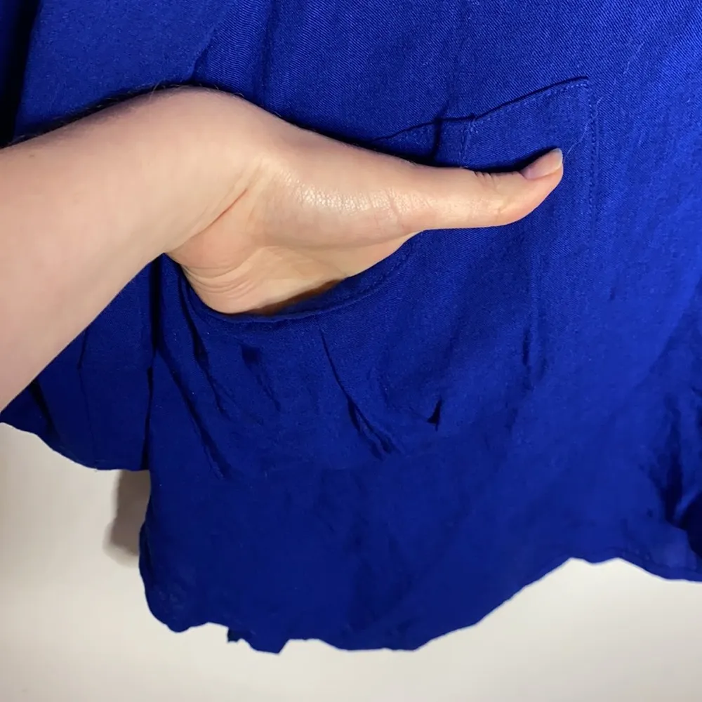 Fridaze Linen Artist Pullover Tunic in royal blue size M Size M - Image 34