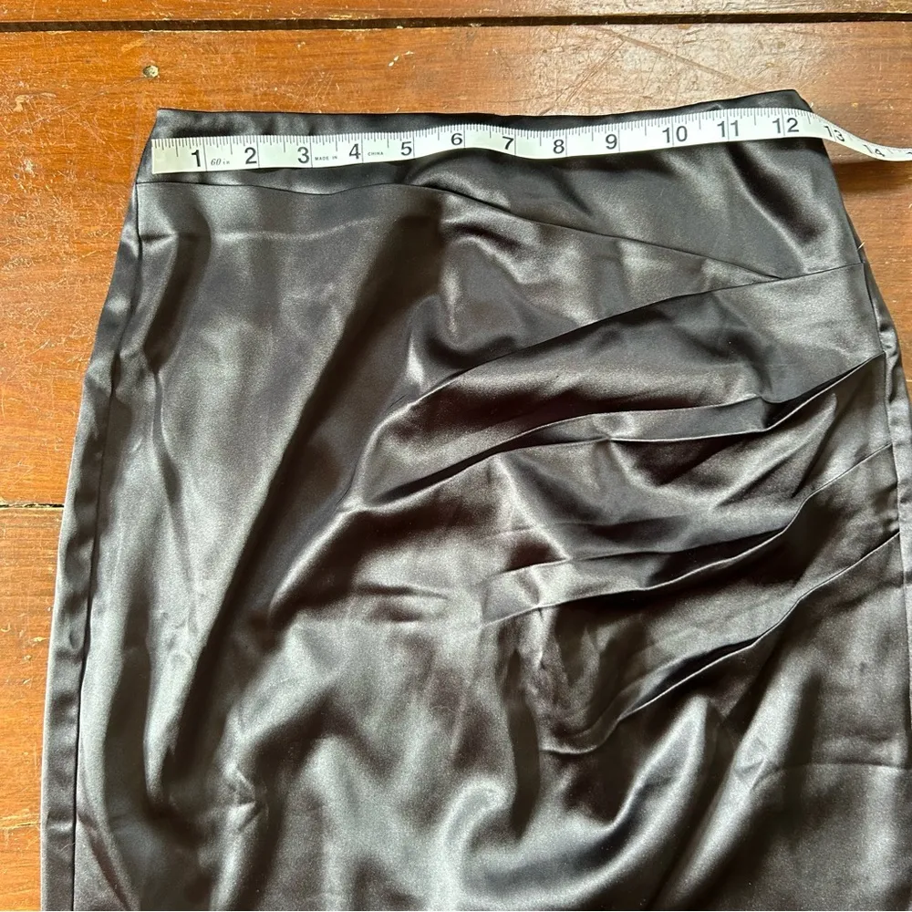 Grace Karin Black Ruched Pencil Skirt - Image 3