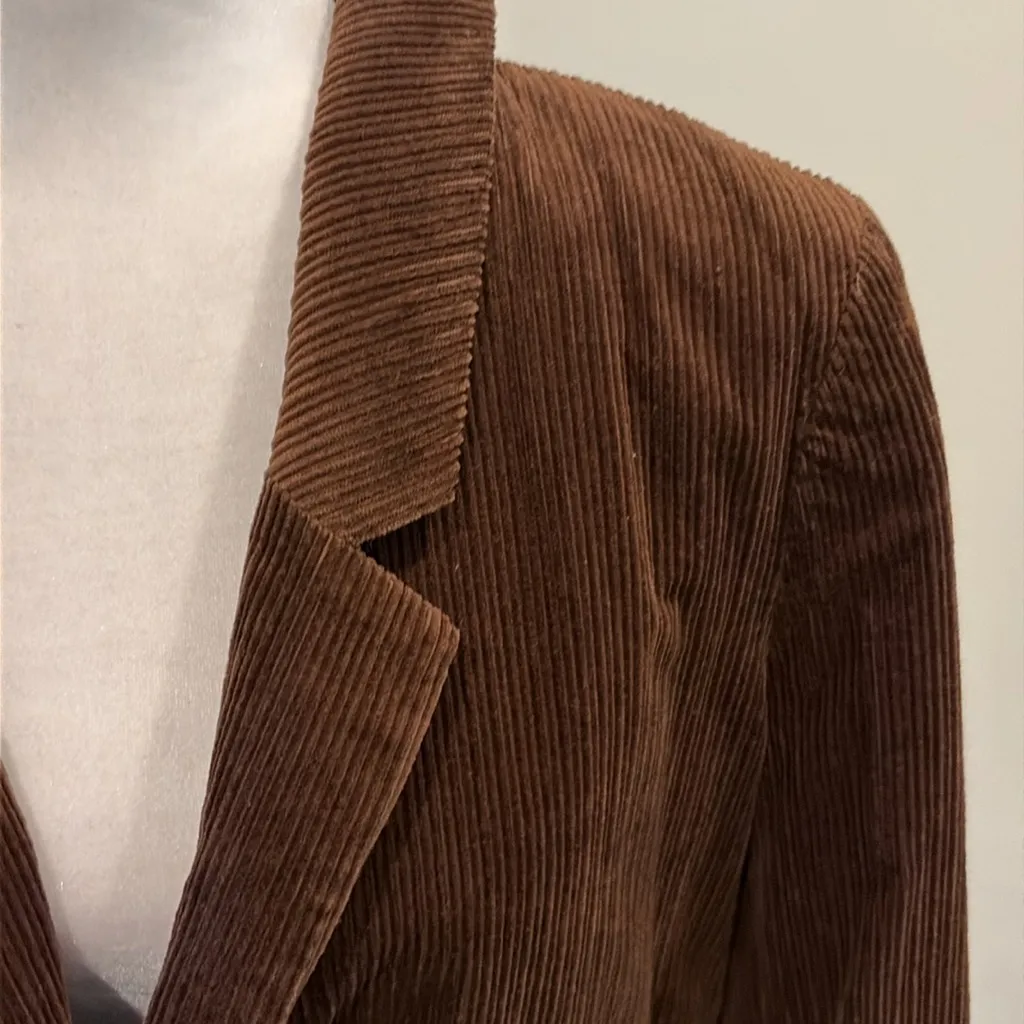 NWT Madewell Brown Corduroy Blazer Sz M - Image 2