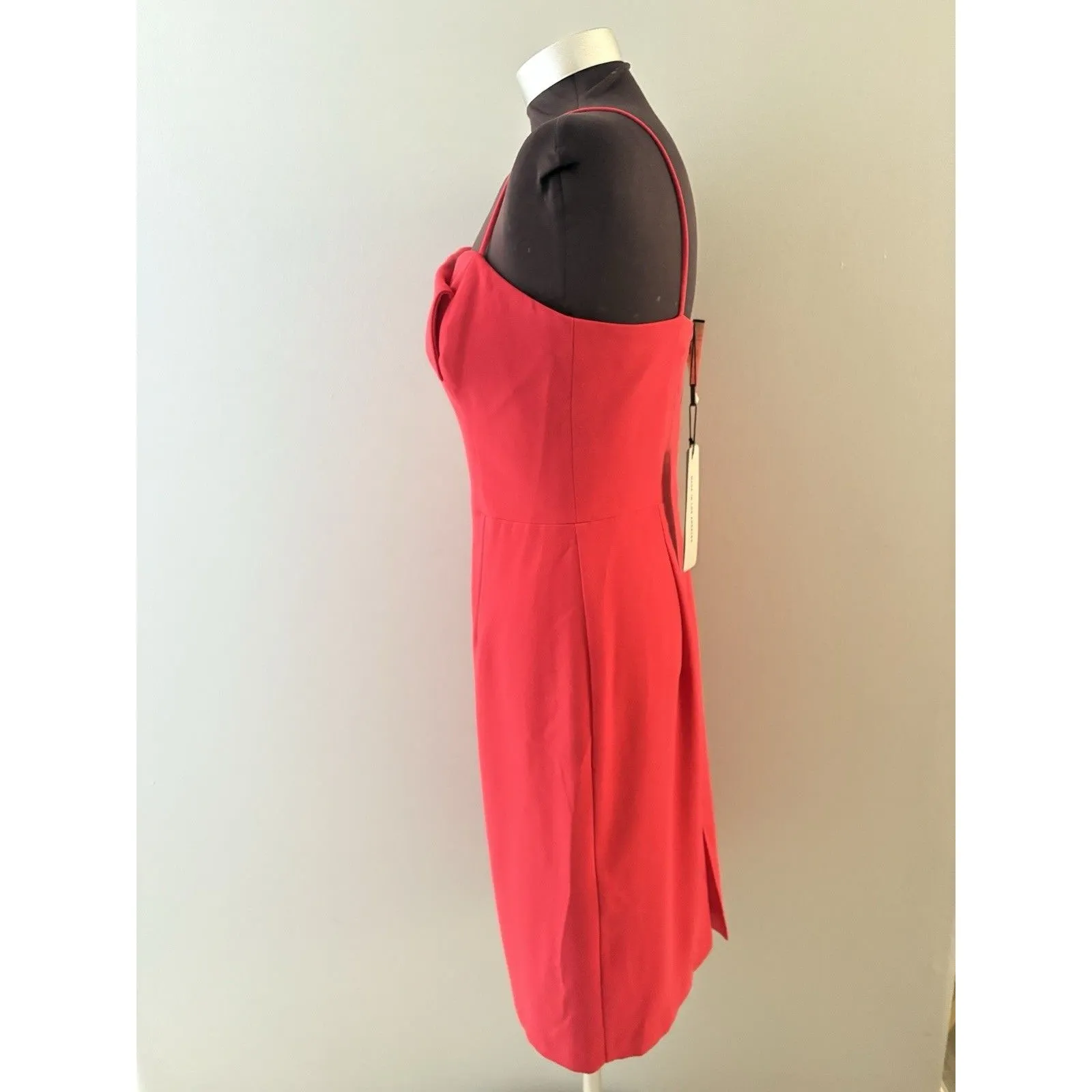 Black Halo Dress 8 Red Brishten Sheath Cocktail Spaghetti Strap Holiday Party - Image 2