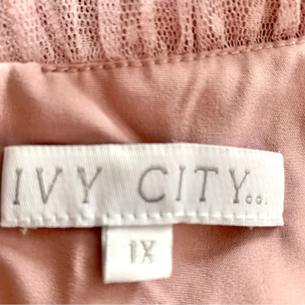 Ivy City Co Blush Pink Polkadot Ruffled Layered Tulle Dress - Image 10