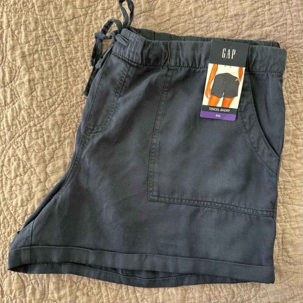 NWT   Tencel Midnight Navy Shorts - Image 2