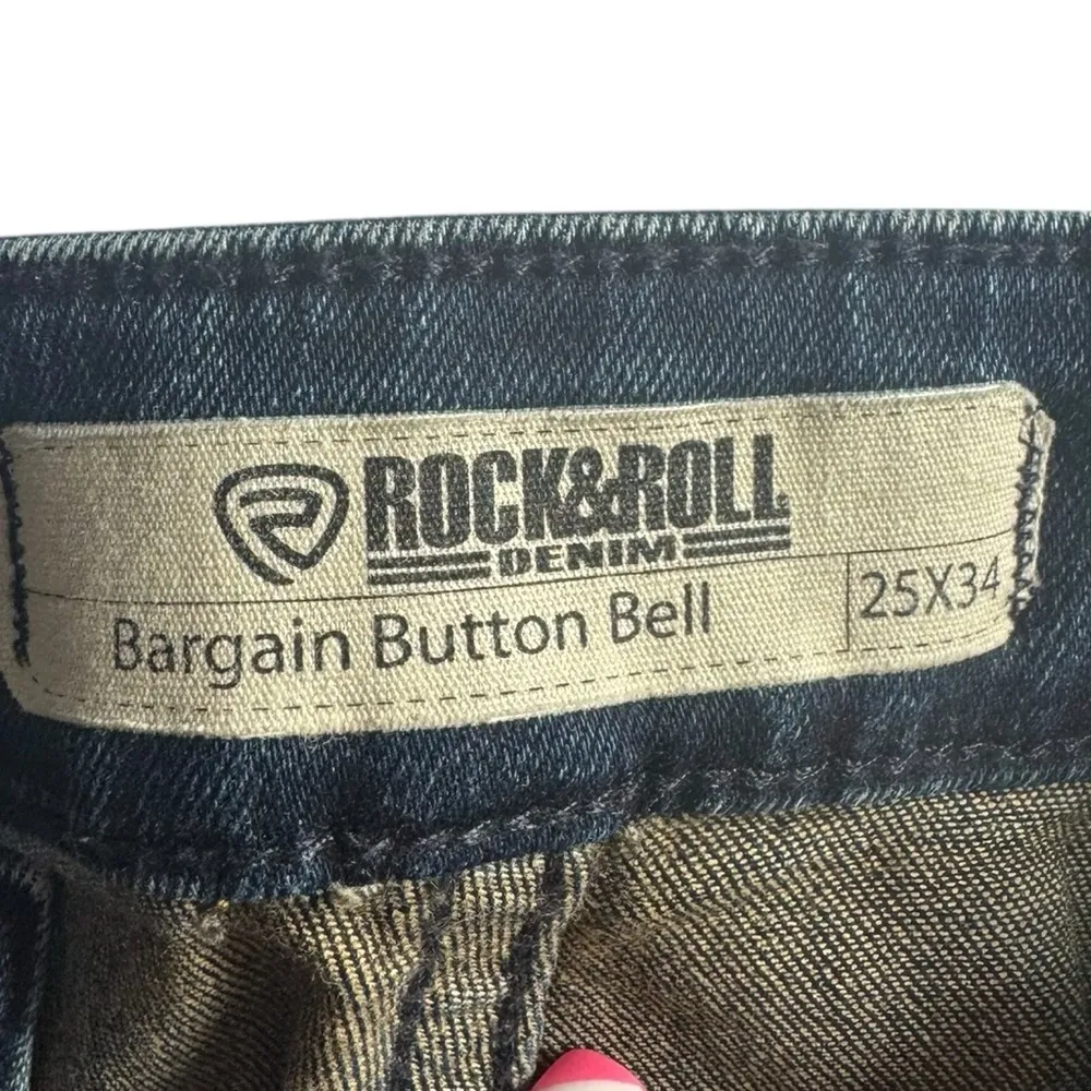 Rock & Roll Cowgirl Women's Bargain Button Bell Jean Size 25 X 34 - Image 6