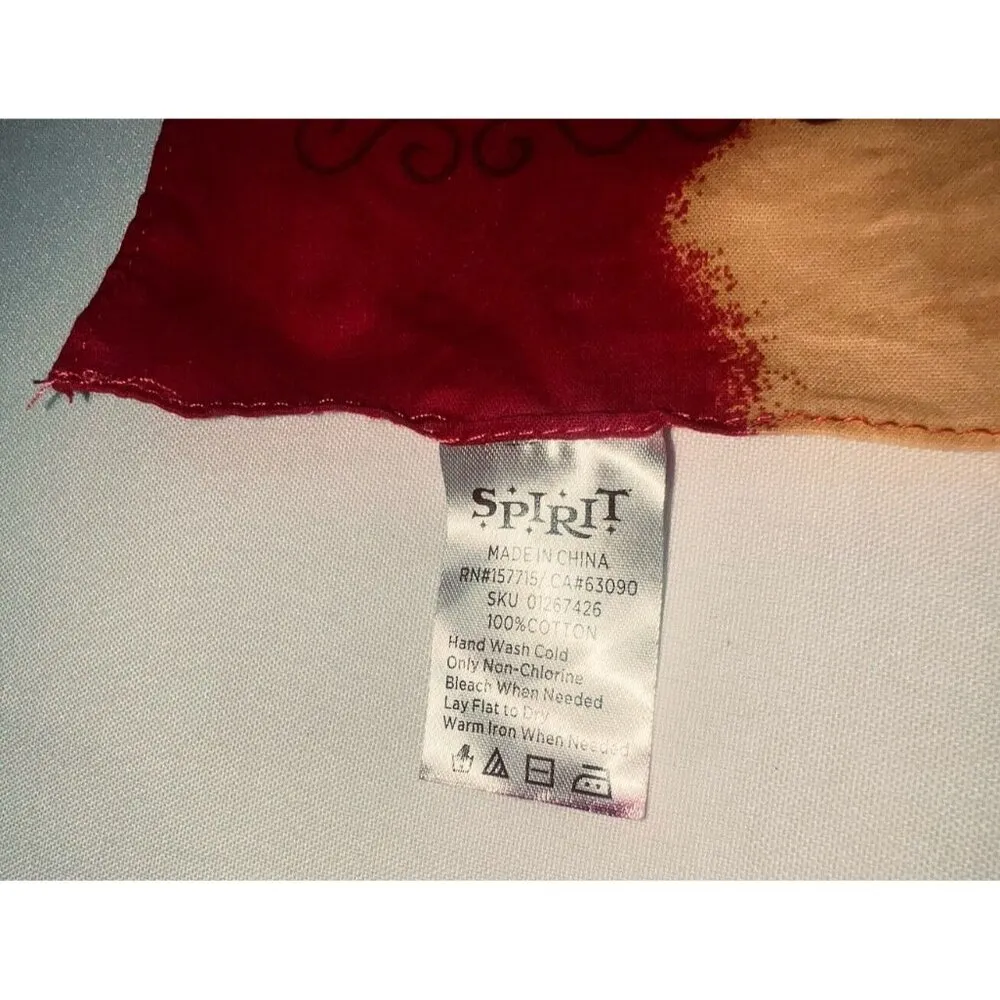 Spirit Halloween Bandana Adult Costume Accessory Tie Dye Heart Cotton 20.5 X 19" - Image 2