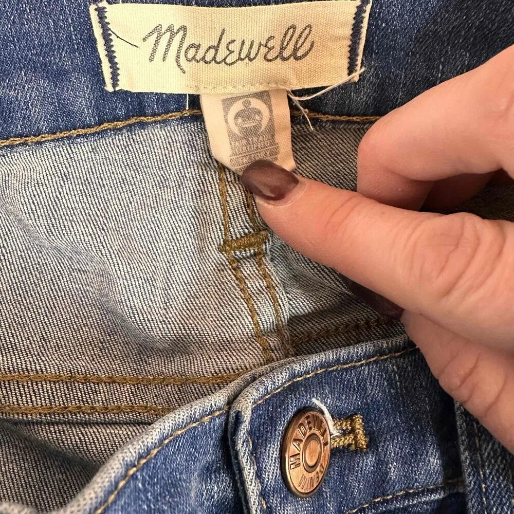 Madewell Women's 9" High-Rise Skinny Blue Jeans Size 28 Tall - Image 6