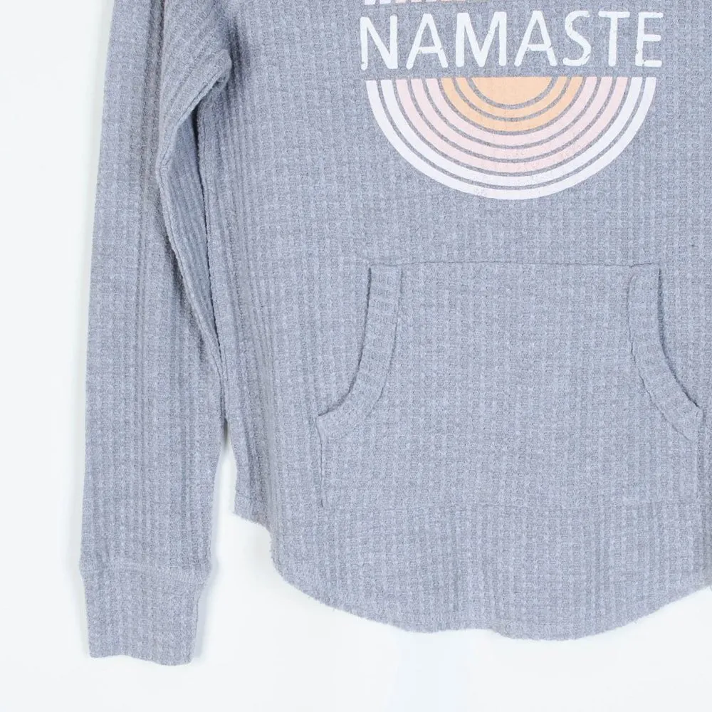 Grayson‎ Threads Namaste Waffle Knit Graphic Hoodie - Image 3