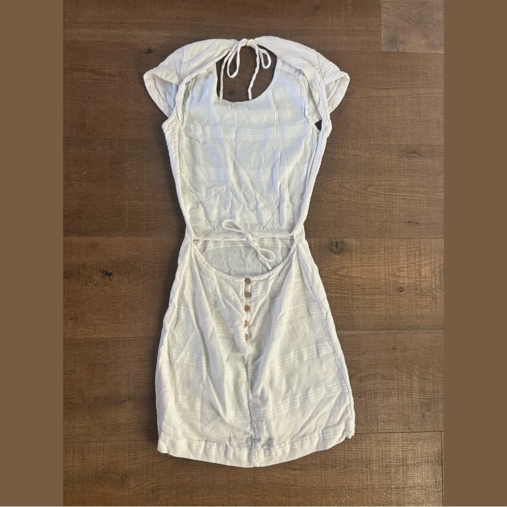 free people meika white backless cutout mini dress - Image 3