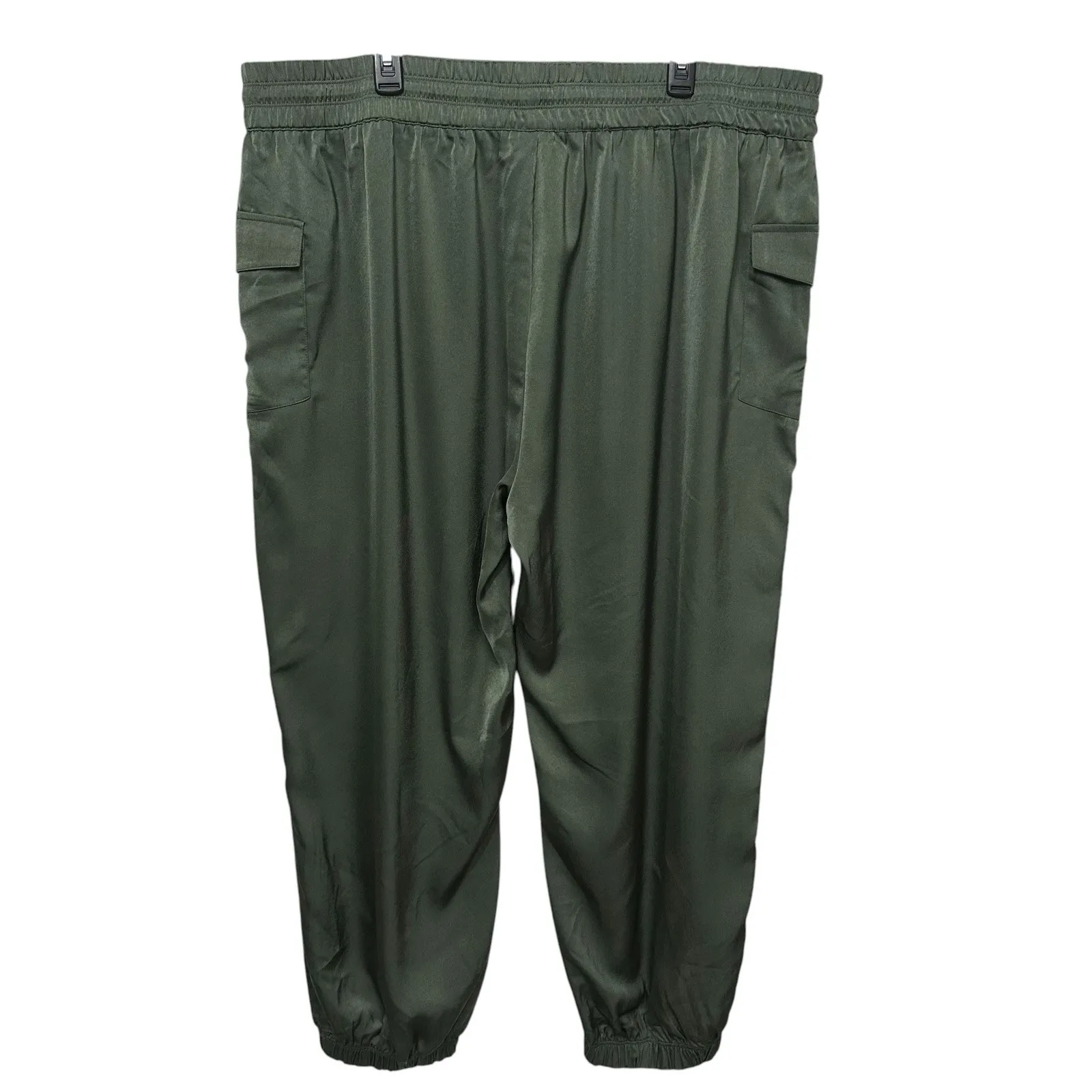Arula Pants Womens Size C (3X) Green High Waist Jogger‎ Pullup Pockets - Image 5
