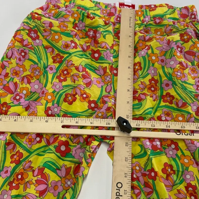 Solid & Striped Pants Womens X Small Yellow Floral Avril Ankle Cotton - Image 8
