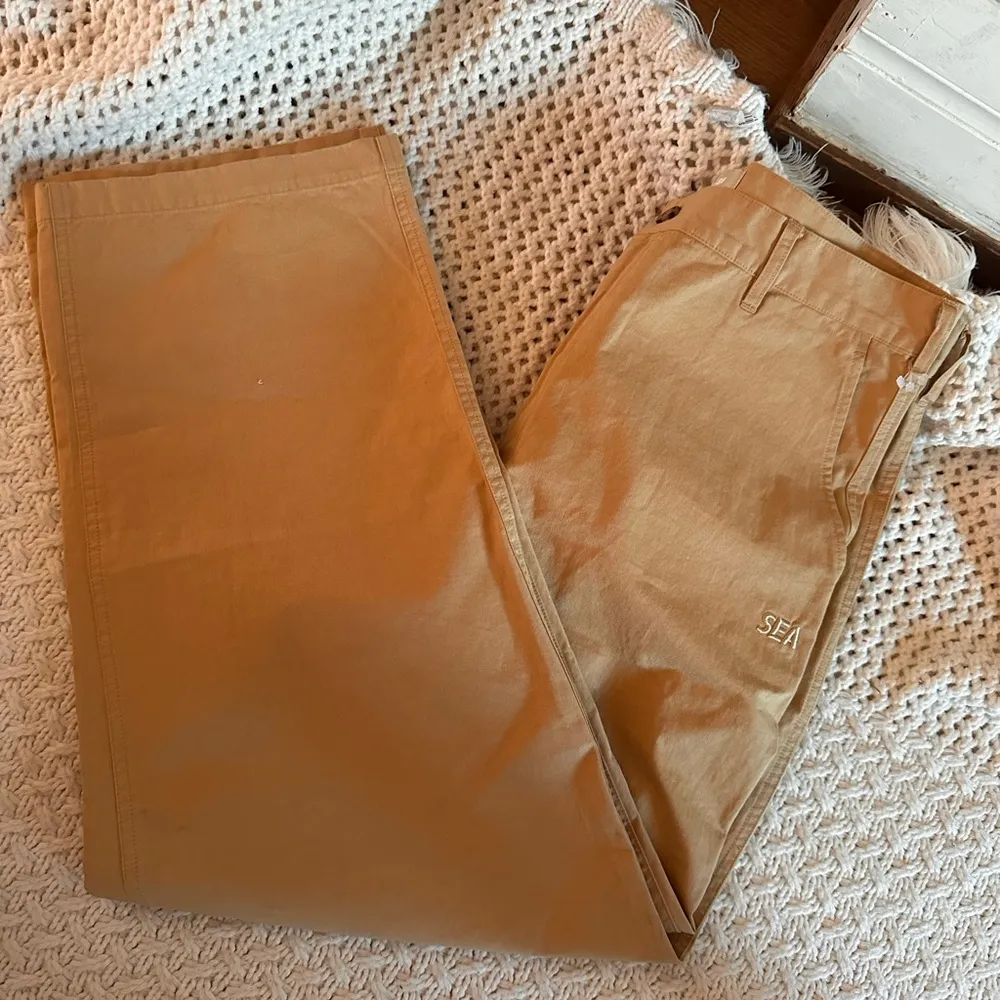 NEW WIND AND SEA SEA LIGHT CHINO PT WOMENS PANTS XL Tan - Image 2