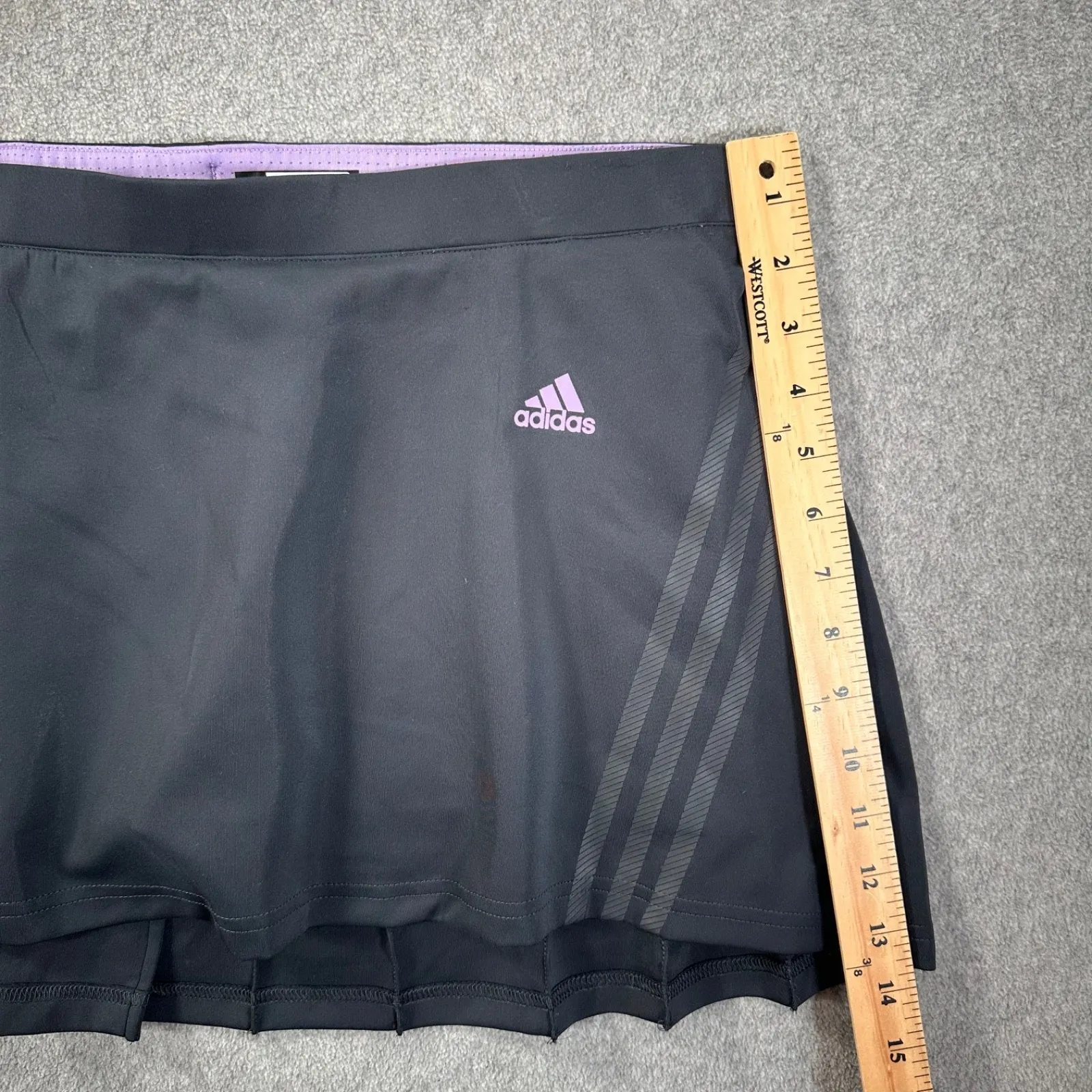 Adidas Supernova Tennis Skort Women's Large Climacool Purple Gray Pleated Golf - Image 7