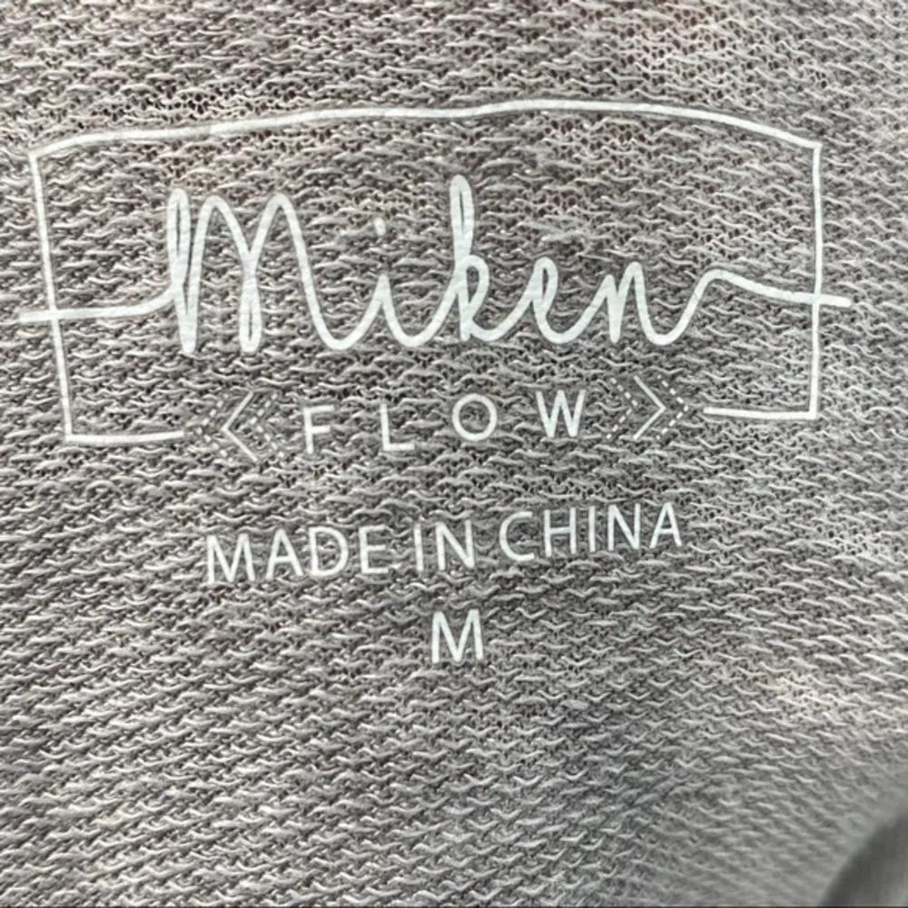 Miken Flow Hamsa Evil Eye Graphic Gray Burnout Pullover Casual Sweatshirt Size M Size M - Image 4