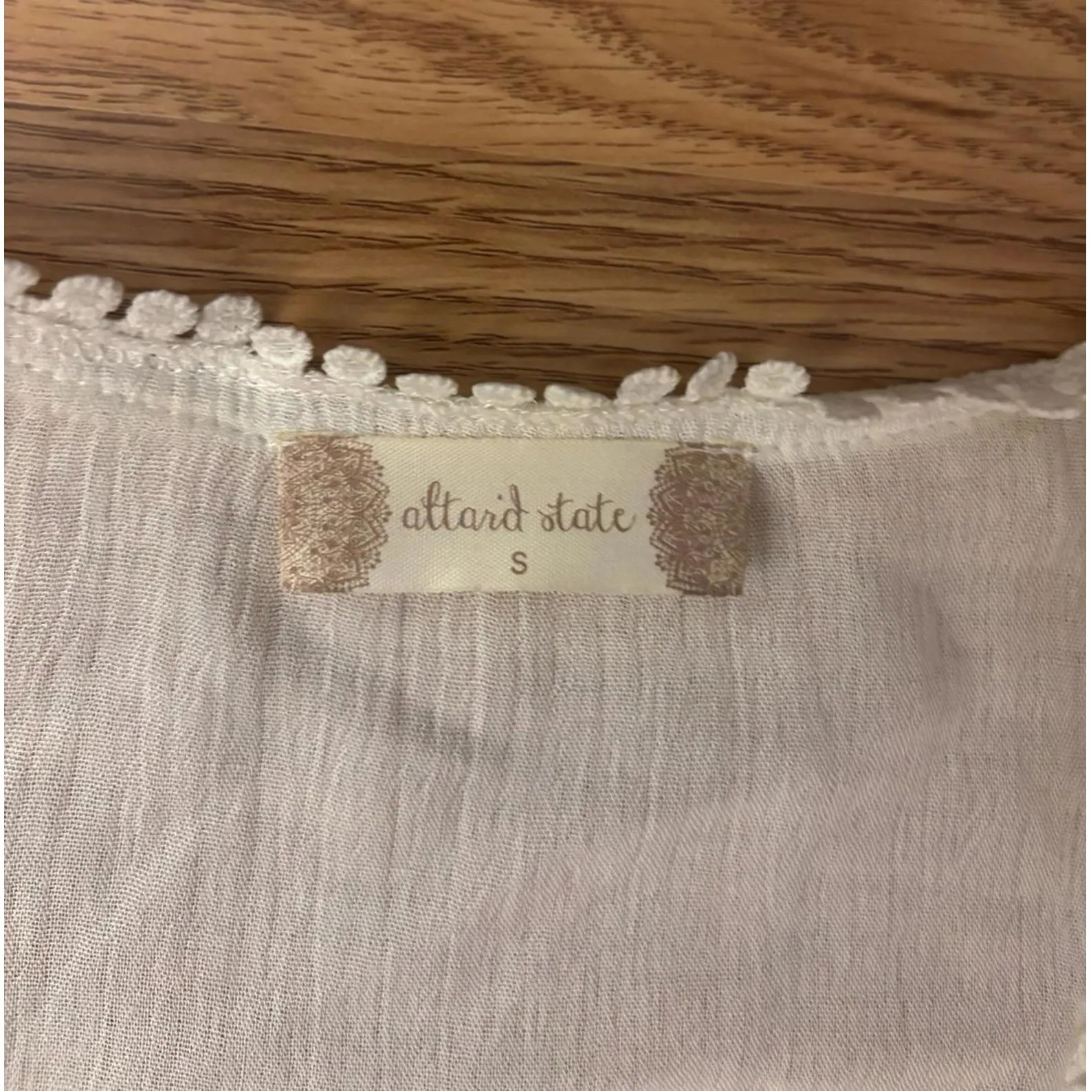 Altar’D State Boho Crochet Vest Size Small - Image 4