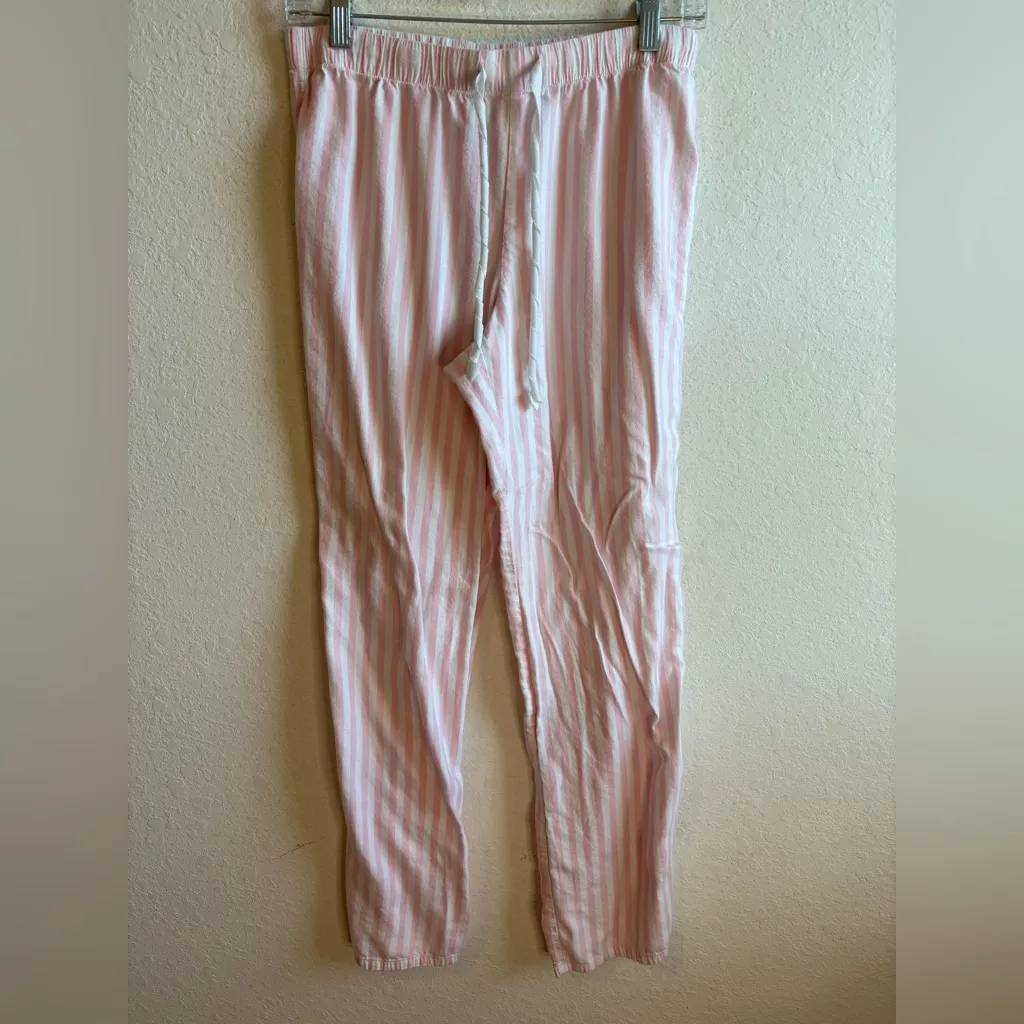 Victorias Secret Pink / White Striped Pajama Set Size Small - Image 3