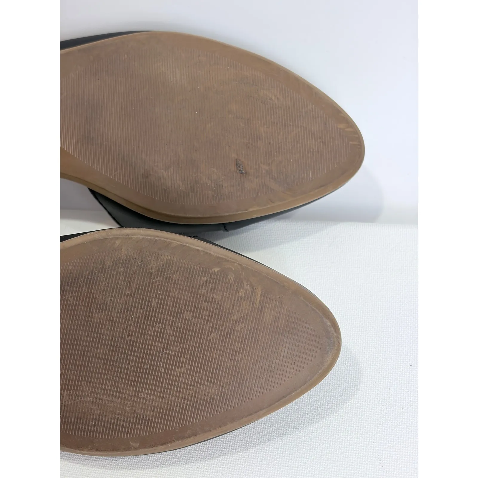 TOMS Women's Black Leather Pointed Toe Fabric Accent D'Orsay Flats Shoes W7 - Image 10