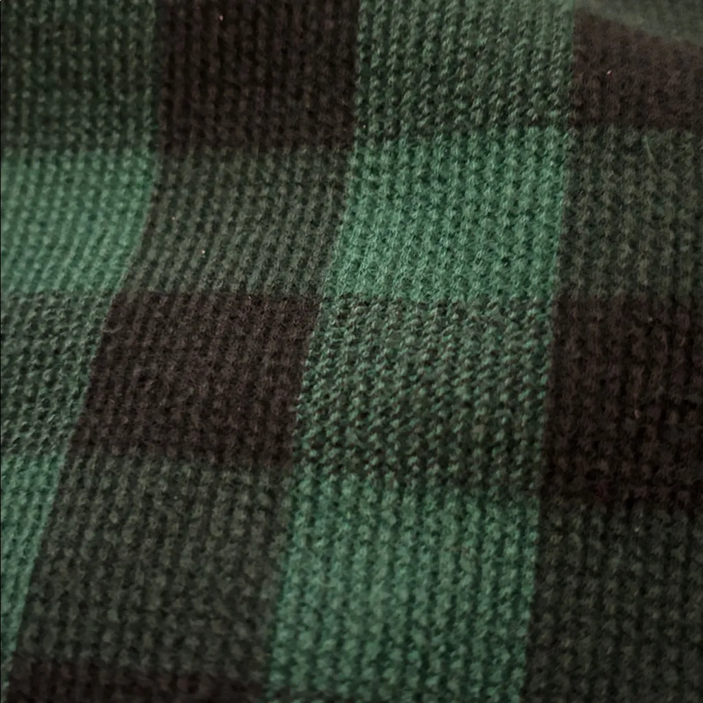 Victoria’s Secret Buffalo Plaid Thermal Pajama Set Sz L Green Black Check Cozy - Image 7