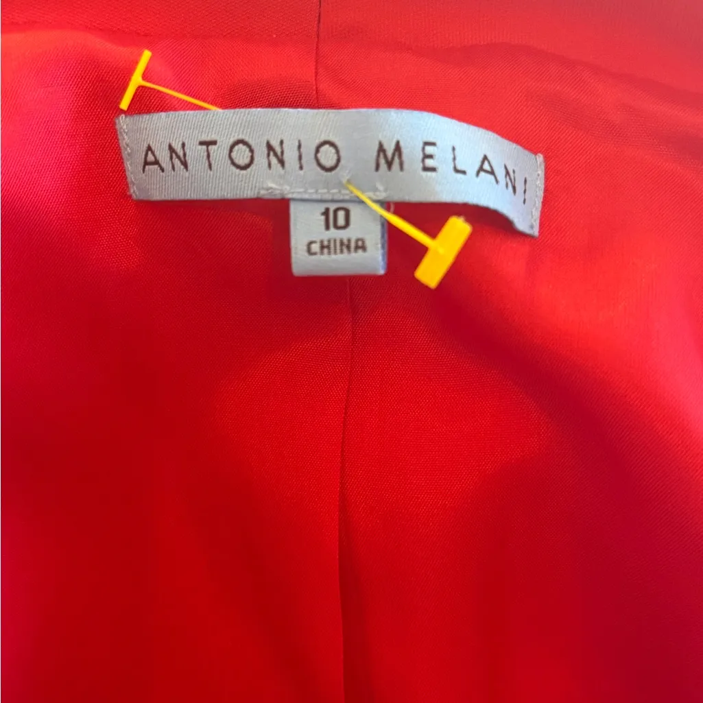 ANTONIO MELANI Vibrant Scarlet Blazer - Image 7