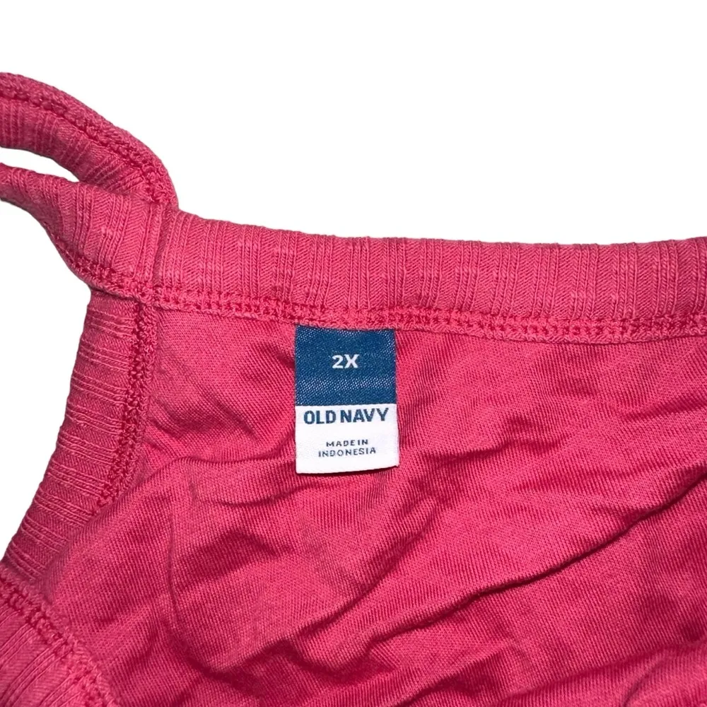 NWT Old Navy Rib Knit Pink Halter Midi Dress 2X in Lotus Blossom - Image 5