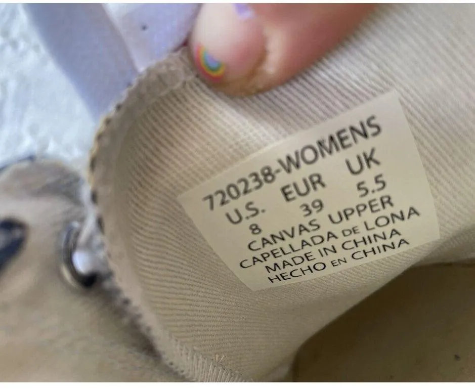 Women's Men's Levi's Canvas Sneaker Logo Shoes Black Size 9 - Image 6