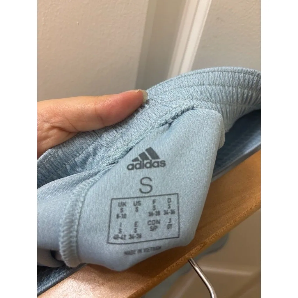 Adidas Womens Running Workout Gym Shorts 3-S Split Short W Blue size S - Image 6