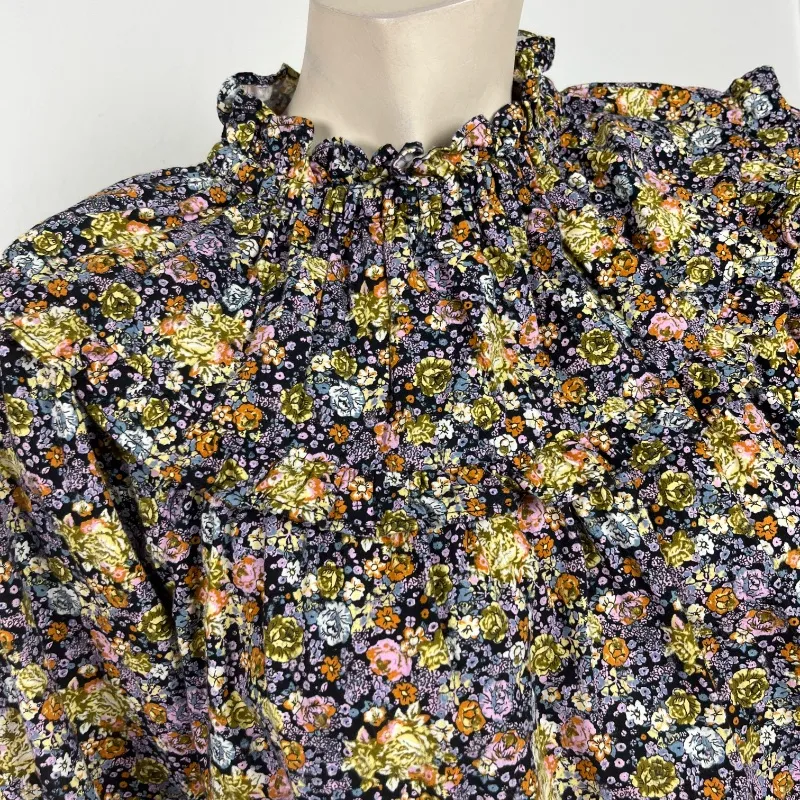 Universal Thread High Puff Sleeved Floral Blouse - Image 3