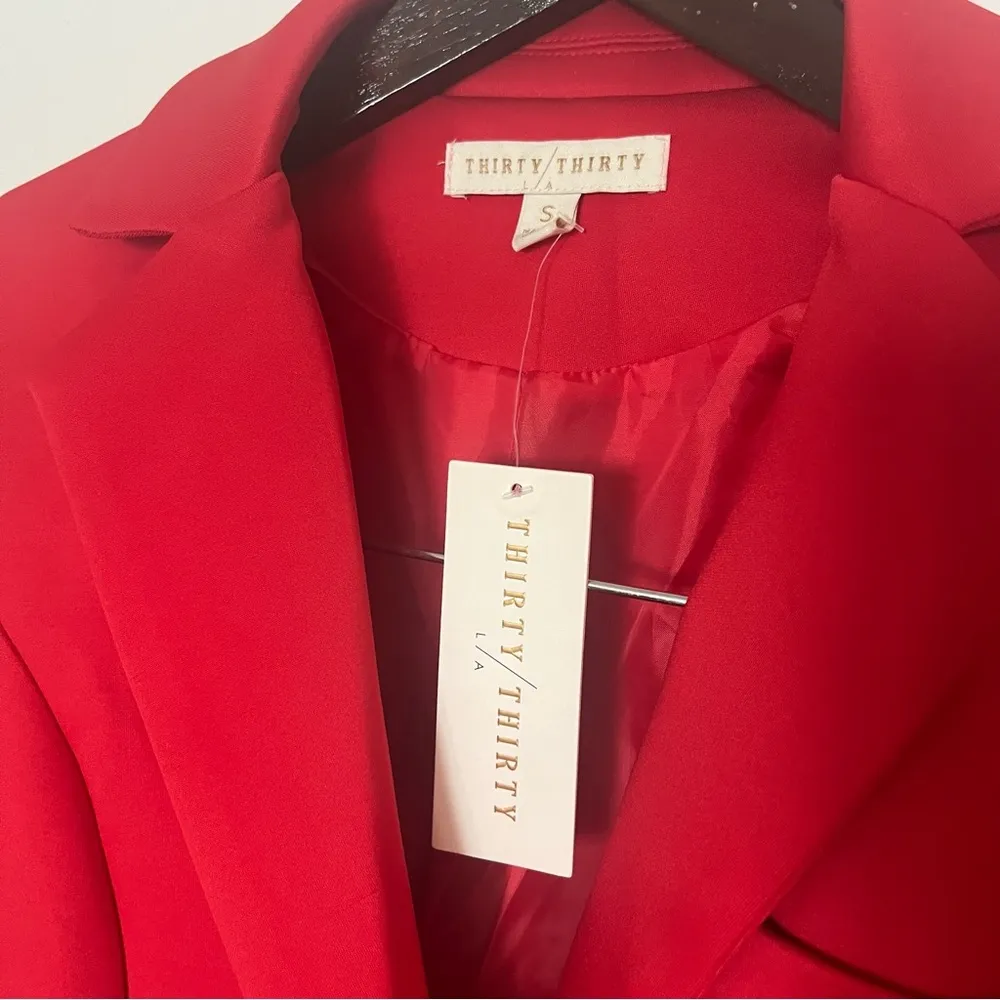 NWT Boutique Cherry Red Blazer Dress - Image 7