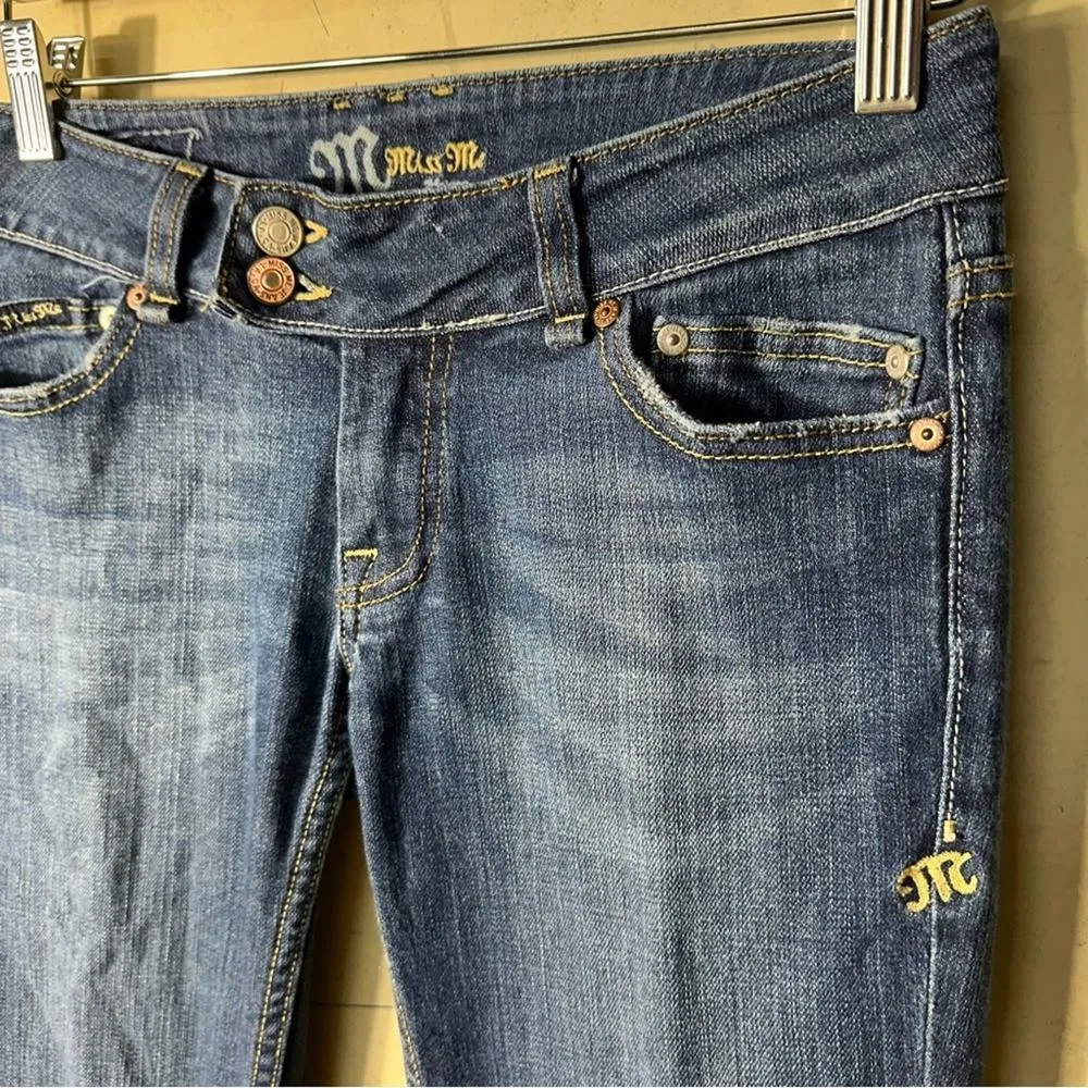 Miss Me Y2K Low Rise Bootcut Jeans Size 27 - Image 11