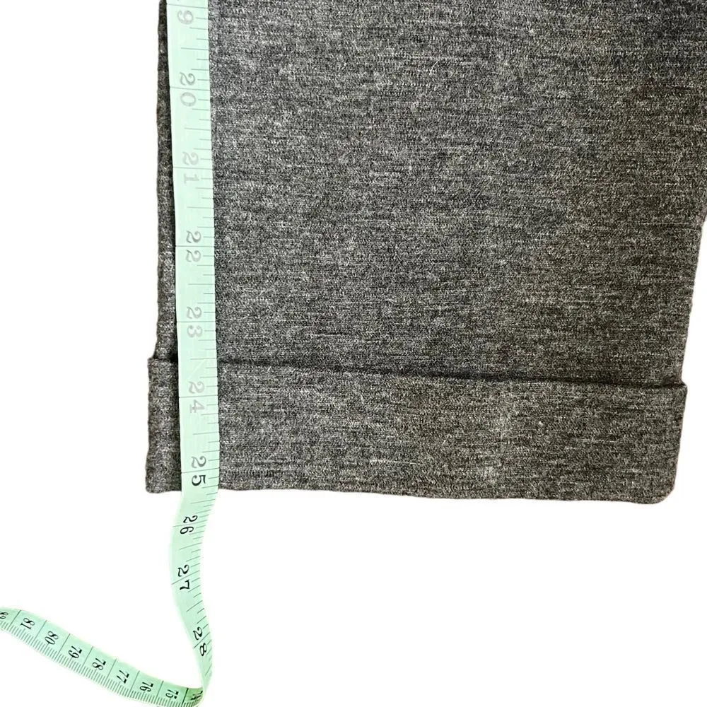 DVF Cavaro Wool Straight Leg Midrise Cuffed Hem Gray Wool Trouser Pants - Image 7