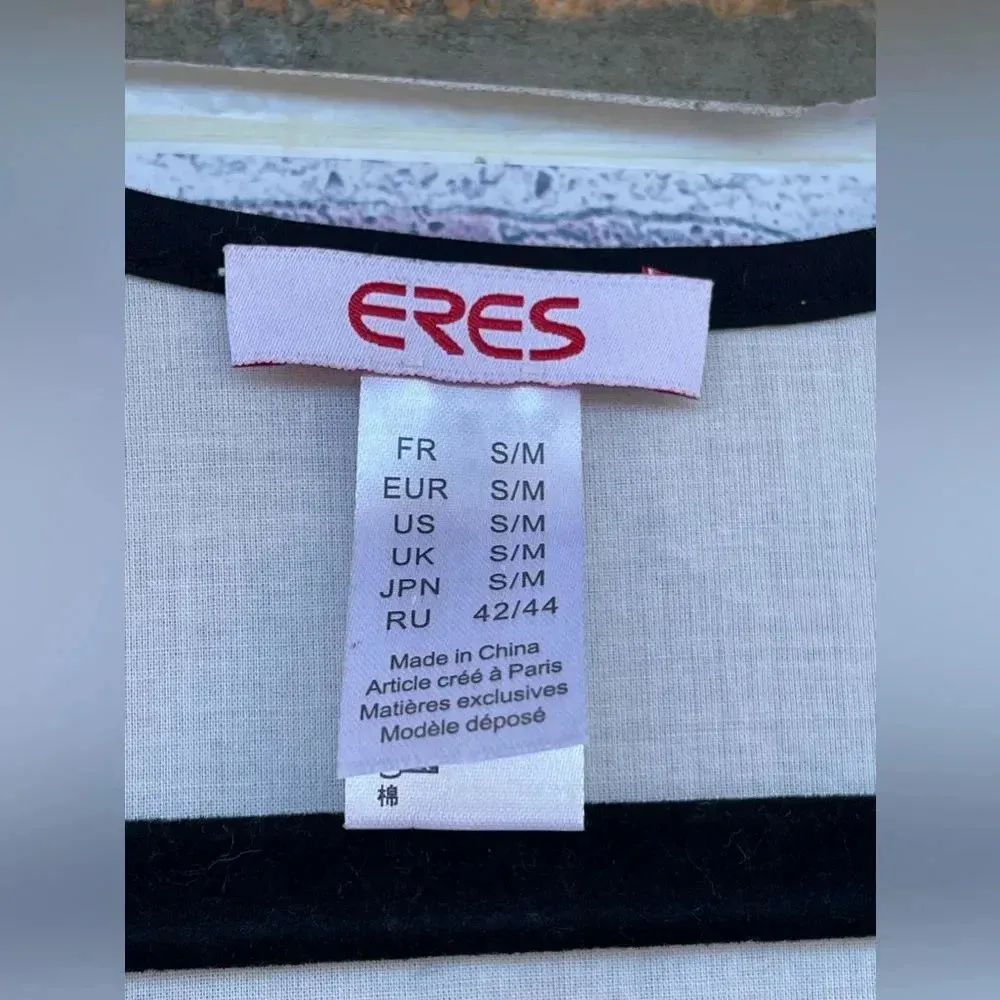 ERES Cigale Drawstring Embroidered Midi Dress s/m Black Size M - Image 13