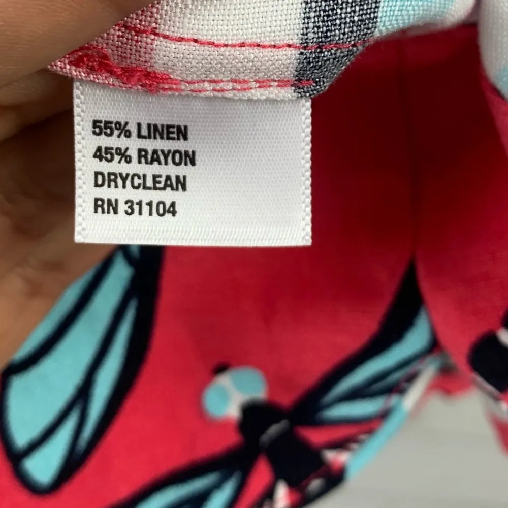 Crown Ivy Linen Dragonfly Dress  Size XS - Image 6