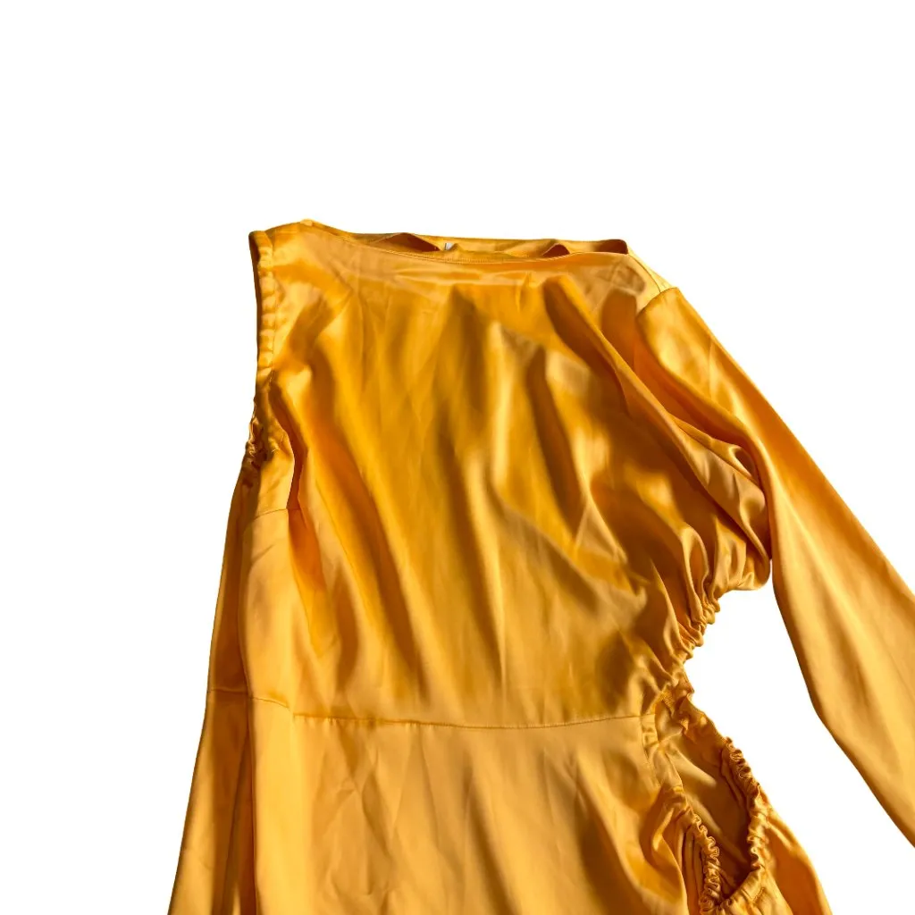 FTFLab Fashion to Figure Cut Out Side Maxi Dress Satin Size 1X Women's NWT - Image 3