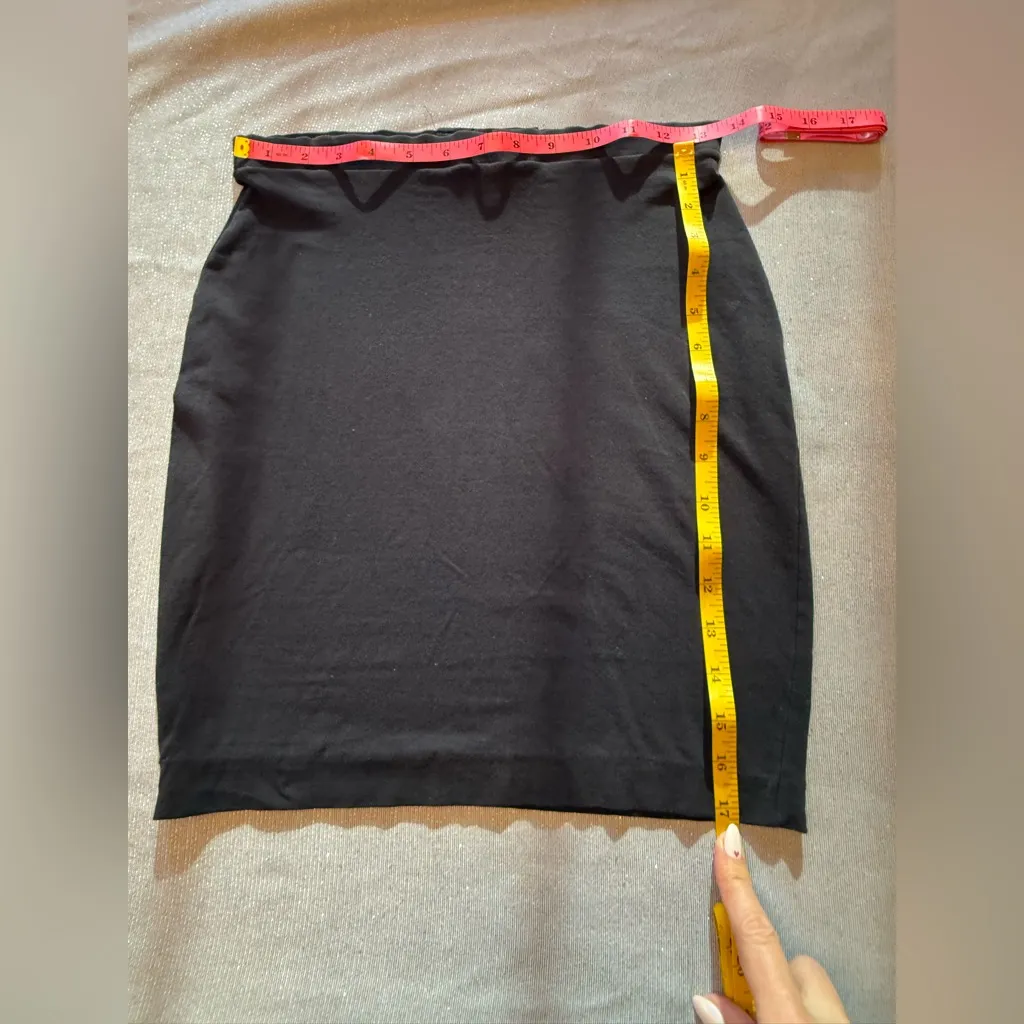 True 80s Vintage Tripp Black Mini Skirt Sz S - Image 5