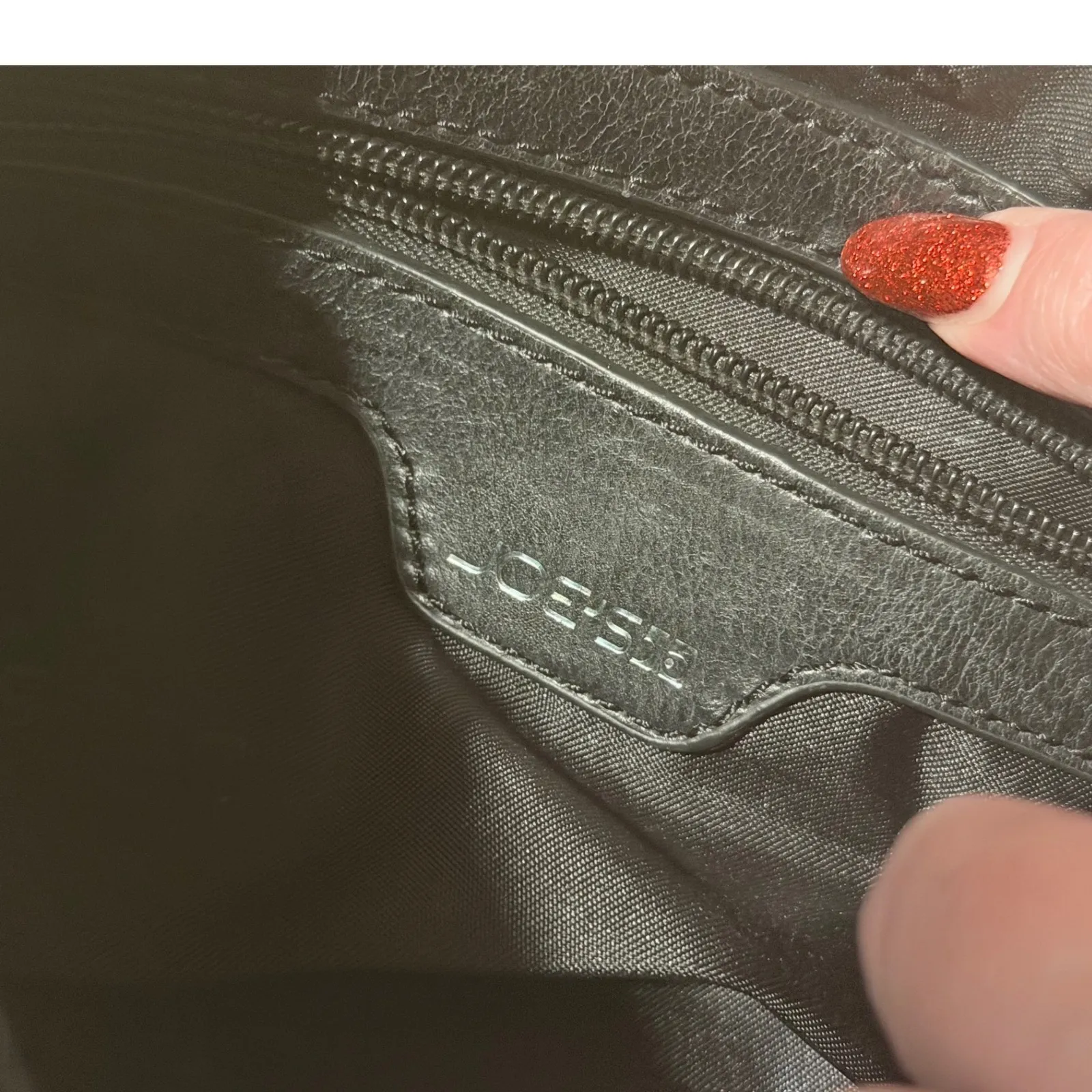 JOES JEANS Black Leather Crossbody Bag Tassel Zip Fringe Flap Shoulder Purse - Image 7