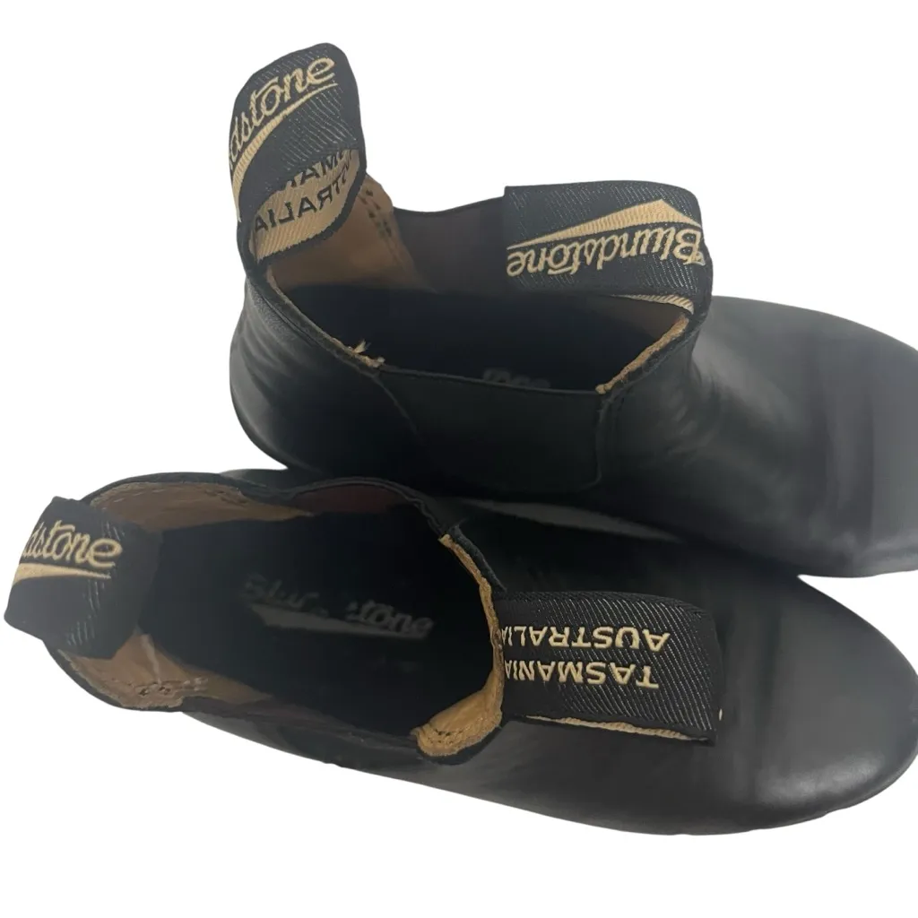 Blundstone 1671 Chelsea Boots Women’s Size 7.5 Black Leather Stacked Heel - Image 8